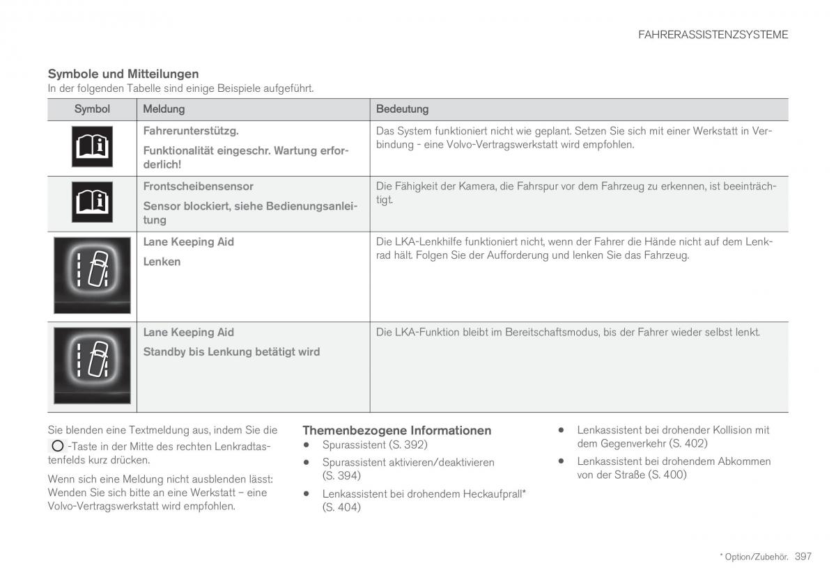 Volvo XC60 II 2 Handbuch / page 399