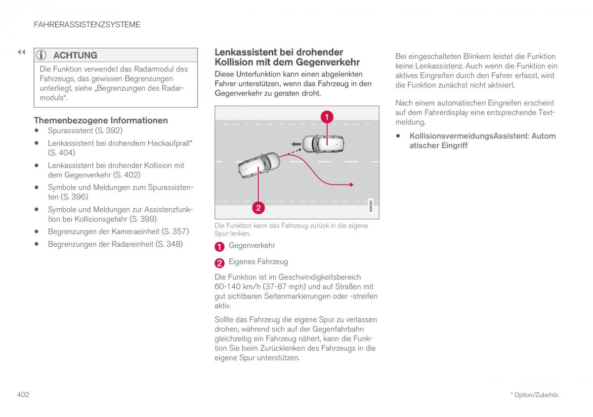 Volvo XC60 II 2 Handbuch / page 404