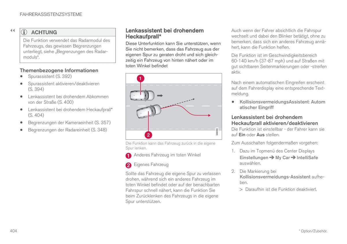 Volvo XC60 II 2 Handbuch / page 406