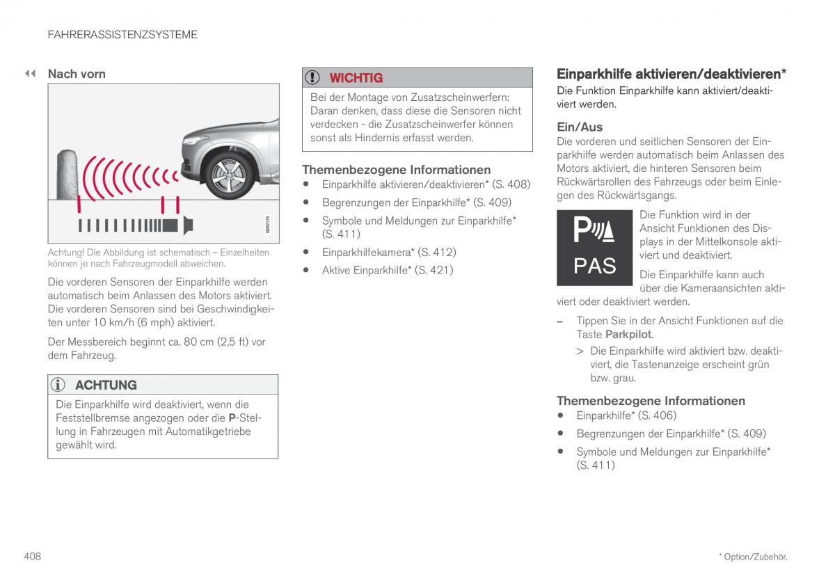 Volvo XC60 II 2 Handbuch / page 410