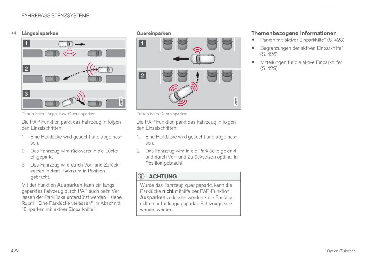 Volvo XC60 II 2 Handbuch / page 424