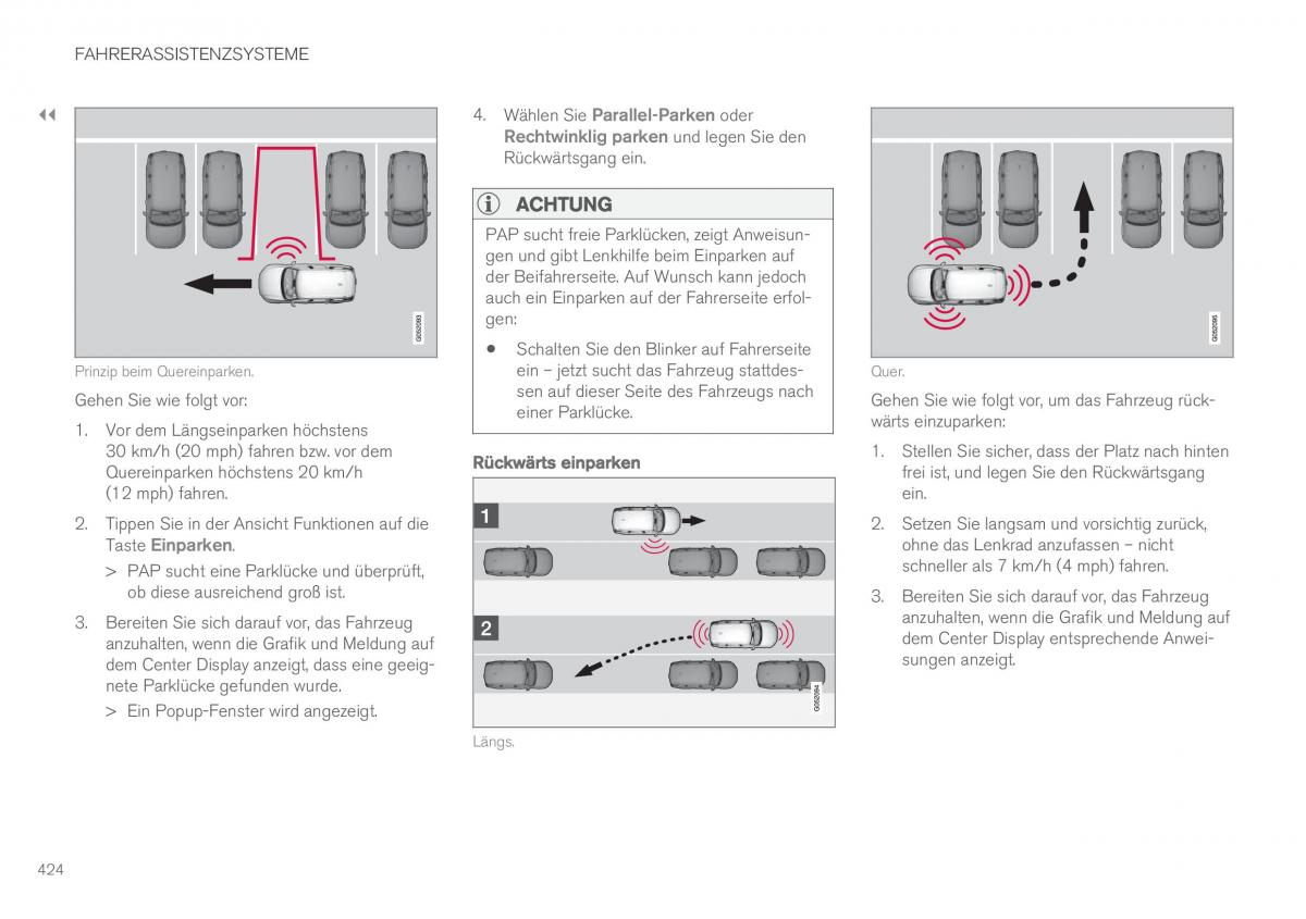 Volvo XC60 II 2 Handbuch / page 426