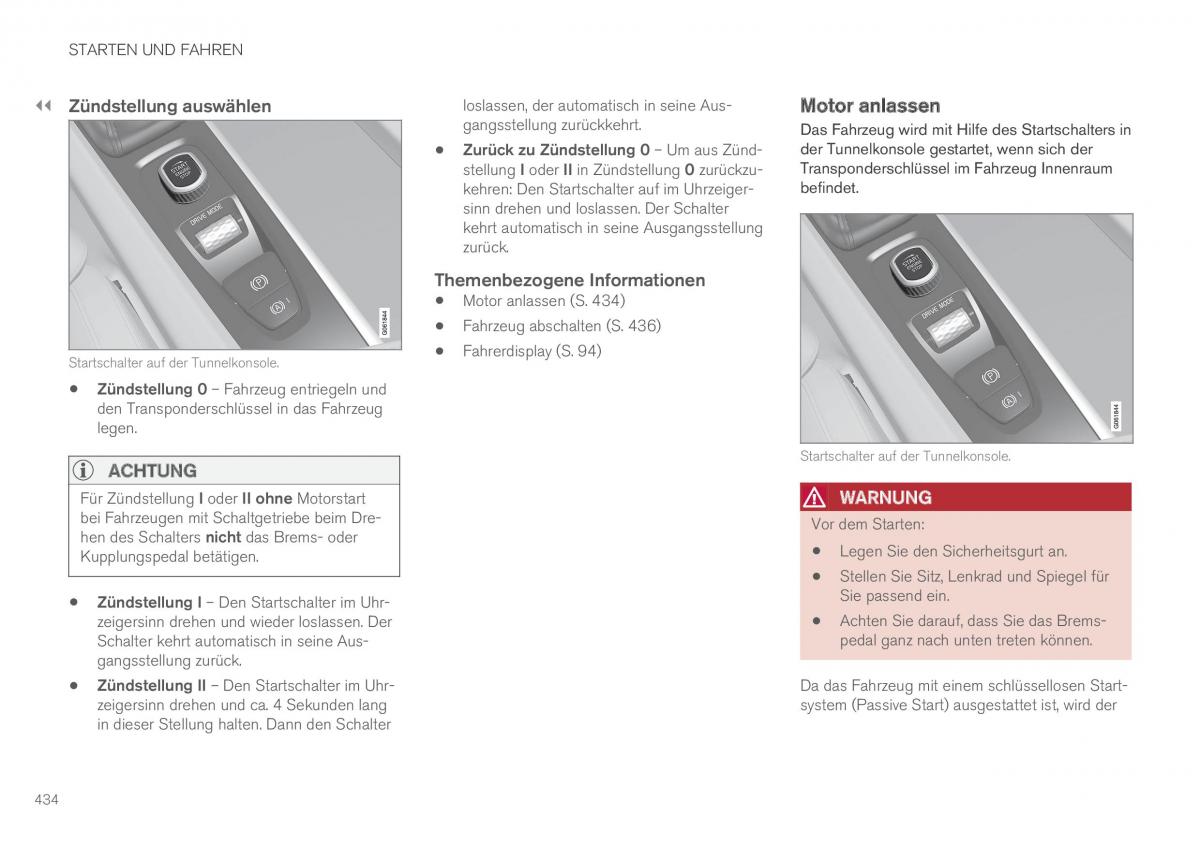 Volvo XC60 II 2 Handbuch / page 436