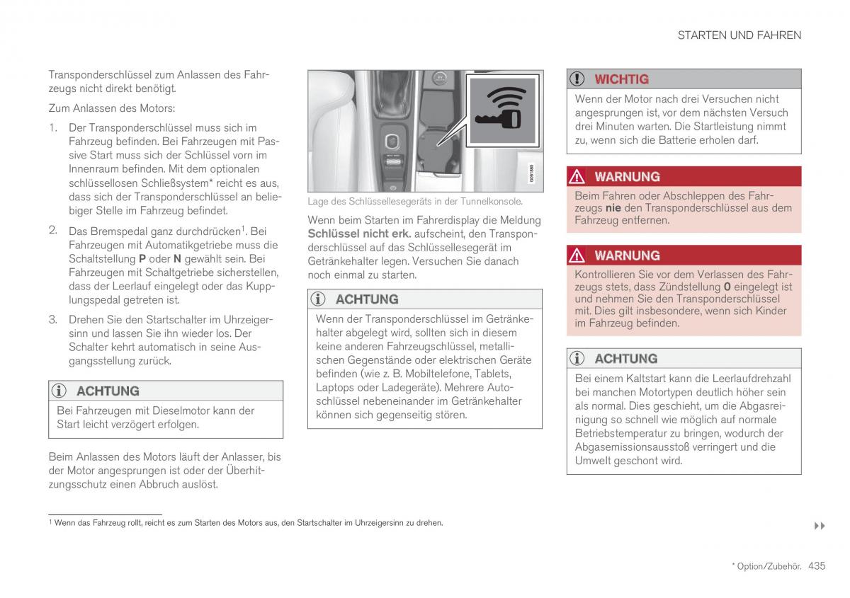 Volvo XC60 II 2 Handbuch / page 437