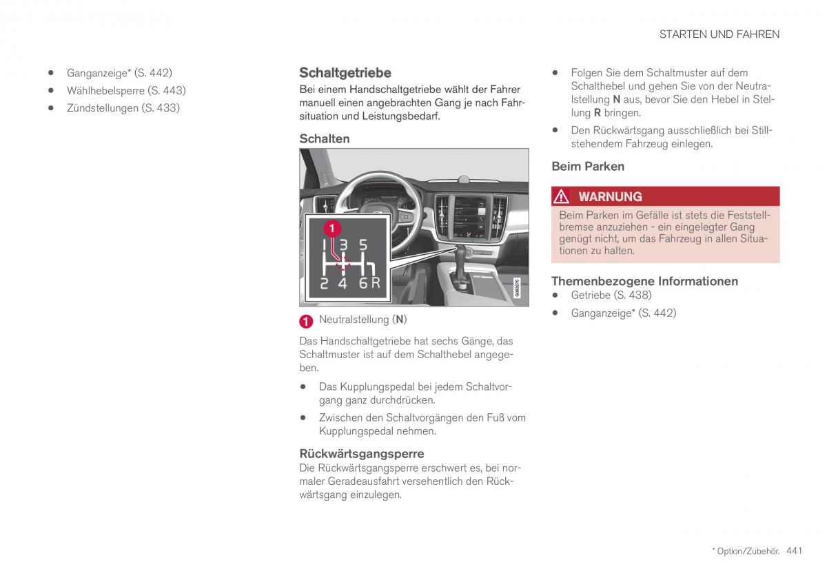 Volvo XC60 II 2 Handbuch / page 443