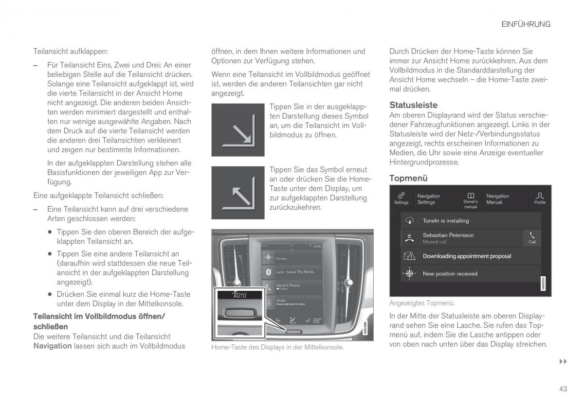 Volvo XC60 II 2 Handbuch / page 45