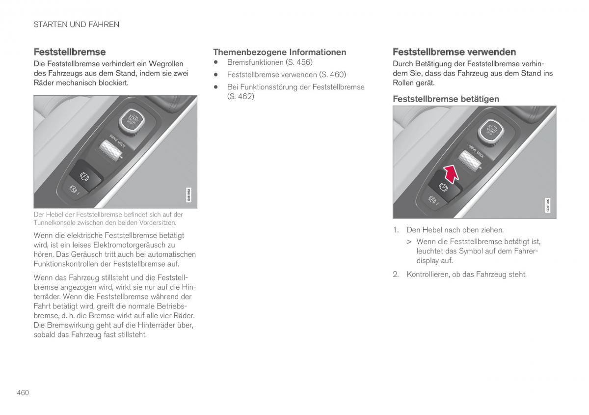 Volvo XC60 II 2 Handbuch / page 462