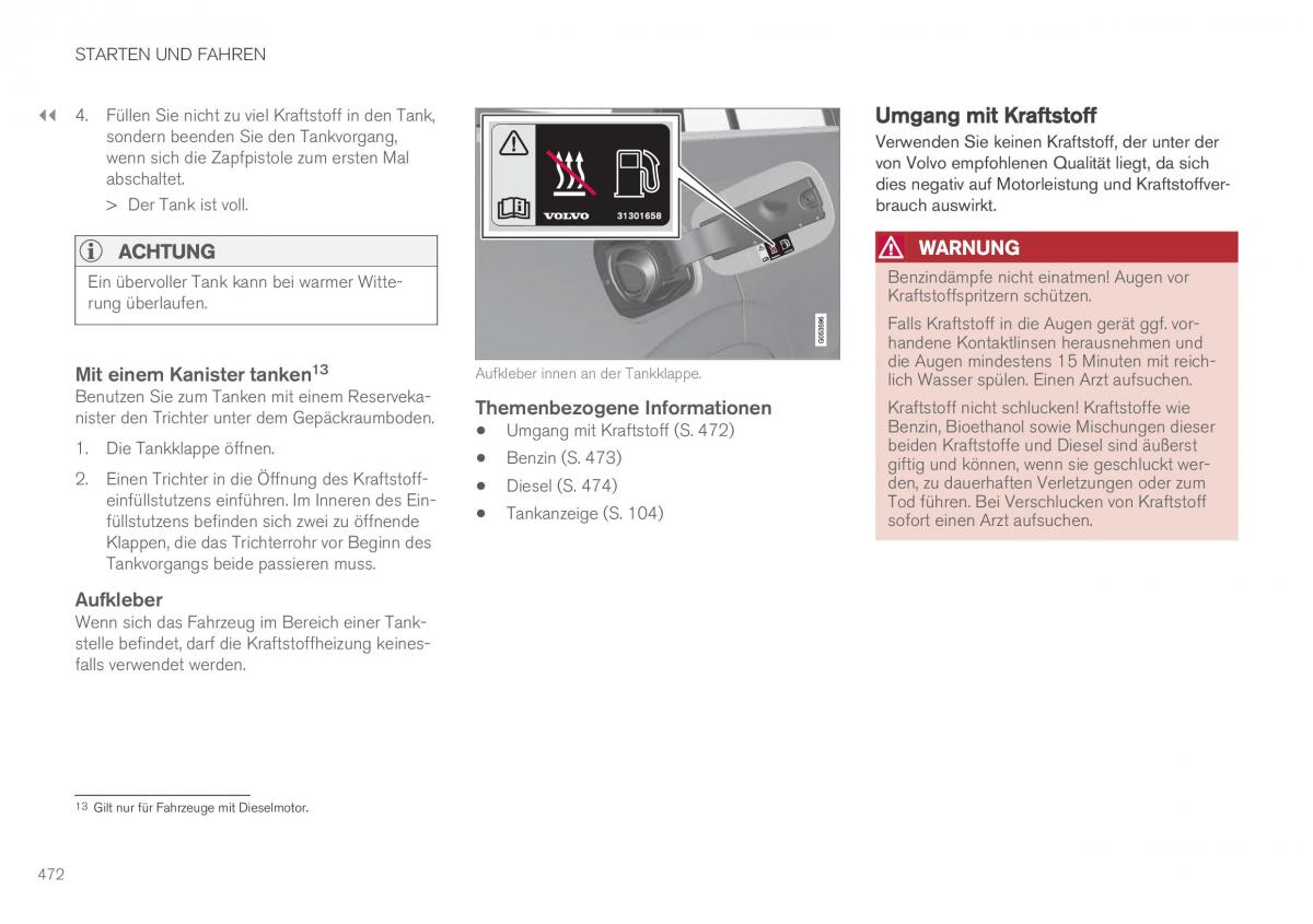 Volvo XC60 II 2 Handbuch / page 474