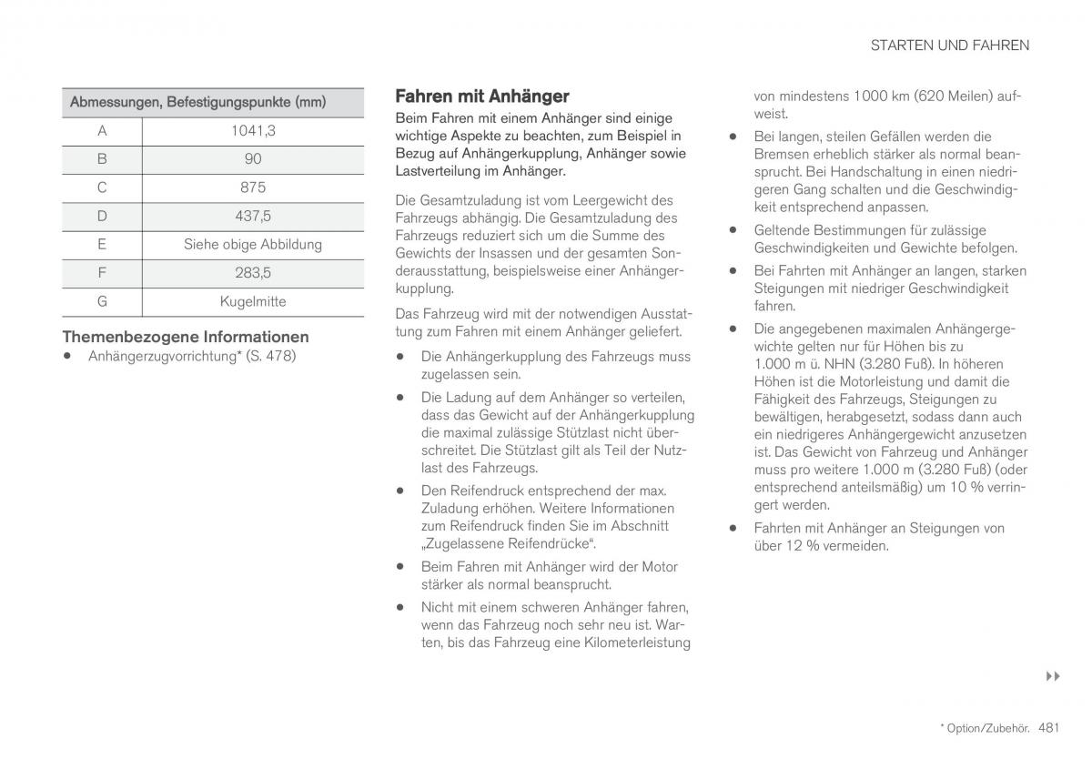 Volvo XC60 II 2 Handbuch / page 483