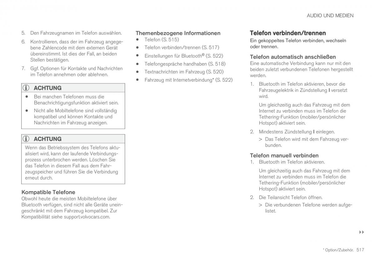 Volvo XC60 II 2 Handbuch / page 519