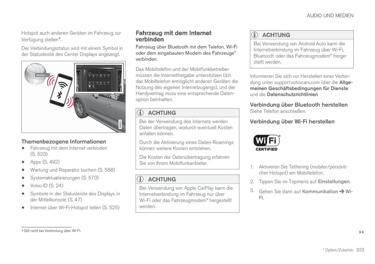 Volvo XC60 II 2 Handbuch / page 525