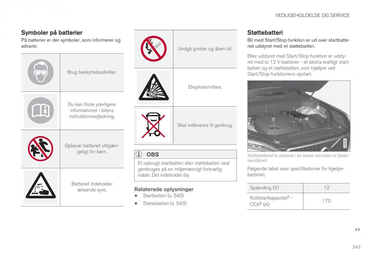 Volvo XC60 II 2 Bilens instruktionsbog / page 545