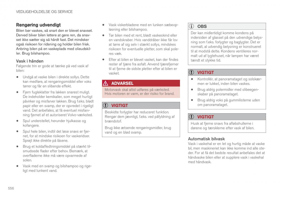 Volvo XC60 II 2 Bilens instruktionsbog / page 558