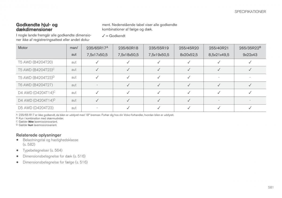 Volvo XC60 II 2 Bilens instruktionsbog / page 583