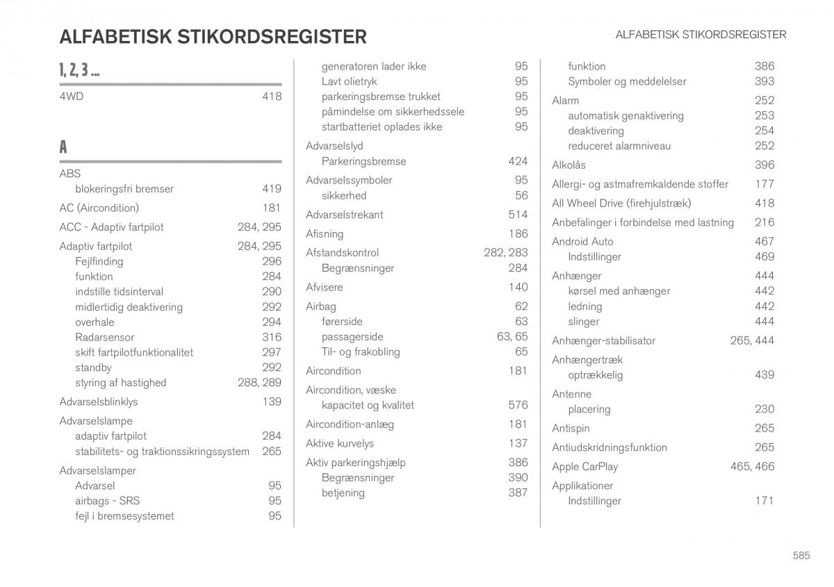 Volvo XC60 II 2 Bilens instruktionsbog / page 587