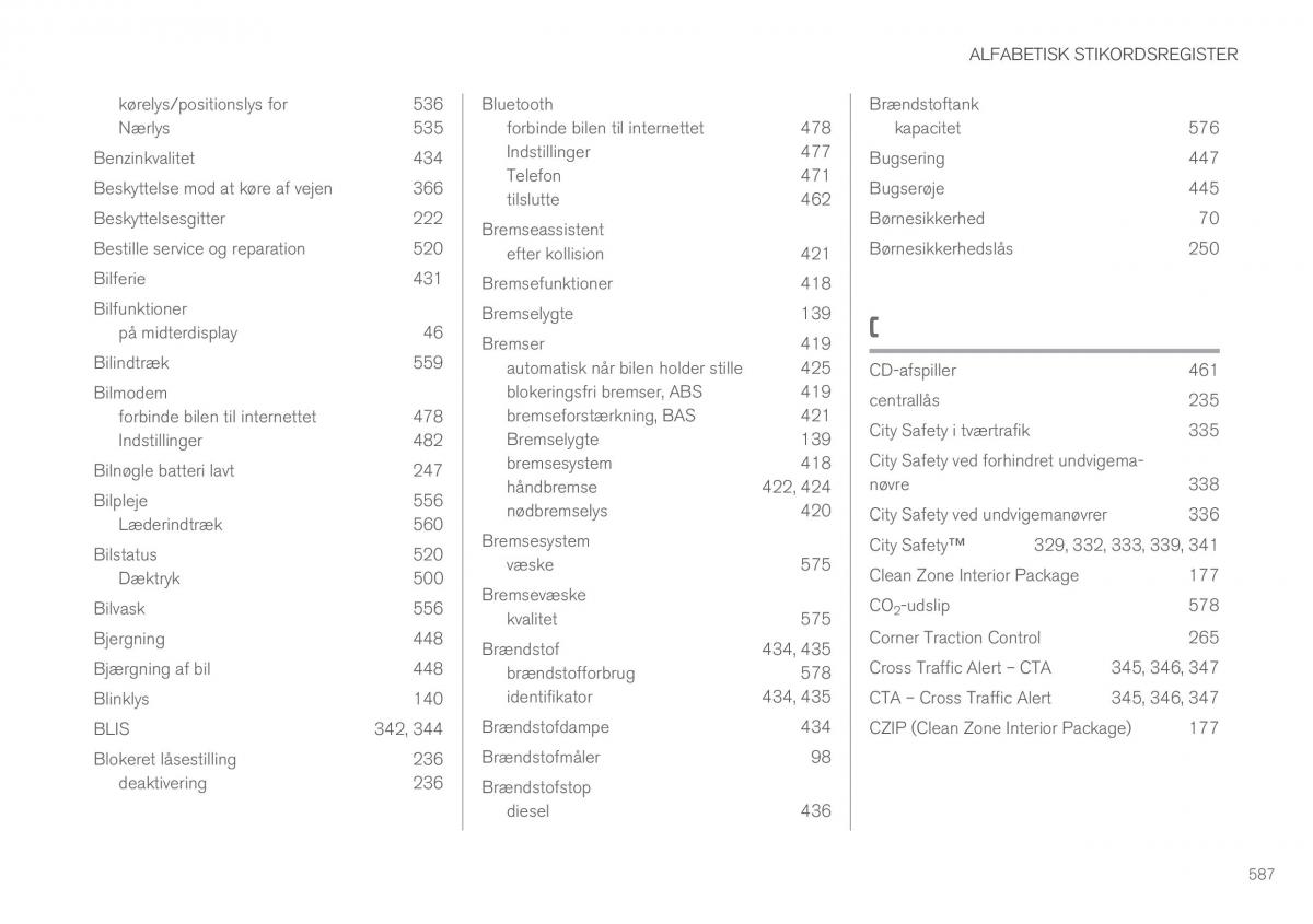 Volvo XC60 II 2 Bilens instruktionsbog / page 589