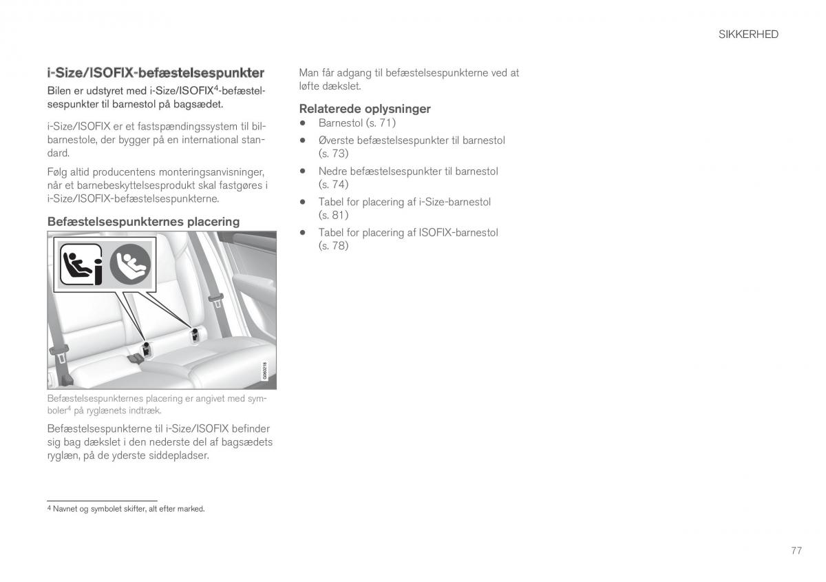 Volvo XC60 II 2 Bilens instruktionsbog / page 79