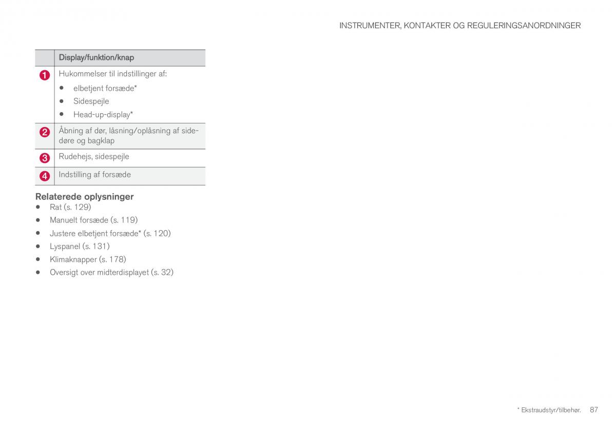 Volvo XC60 II 2 Bilens instruktionsbog / page 89