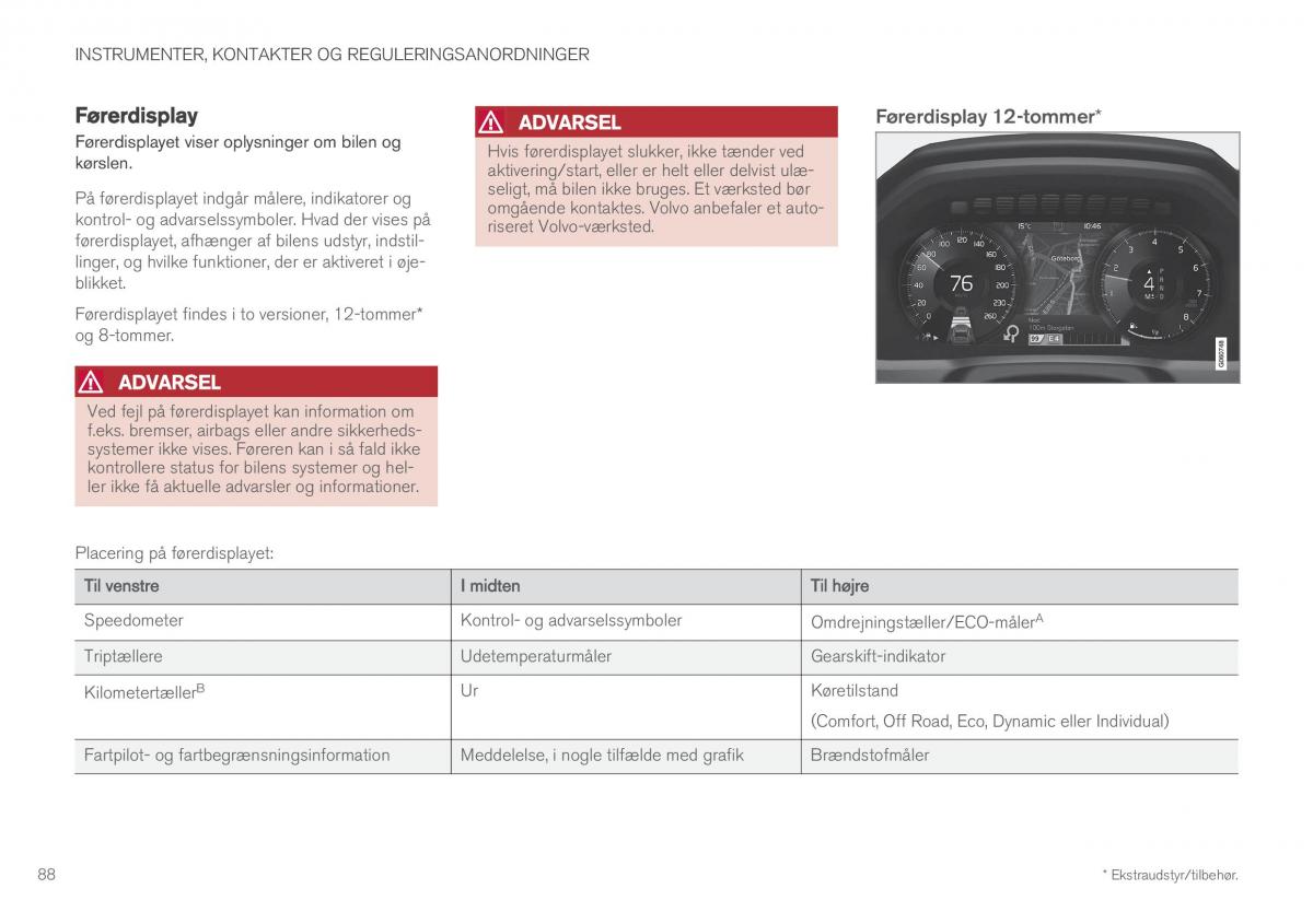 Volvo XC60 II 2 Bilens instruktionsbog / page 90