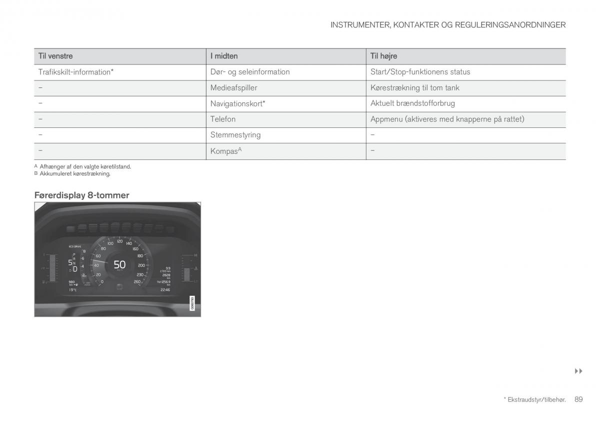 Volvo XC60 II 2 Bilens instruktionsbog / page 91