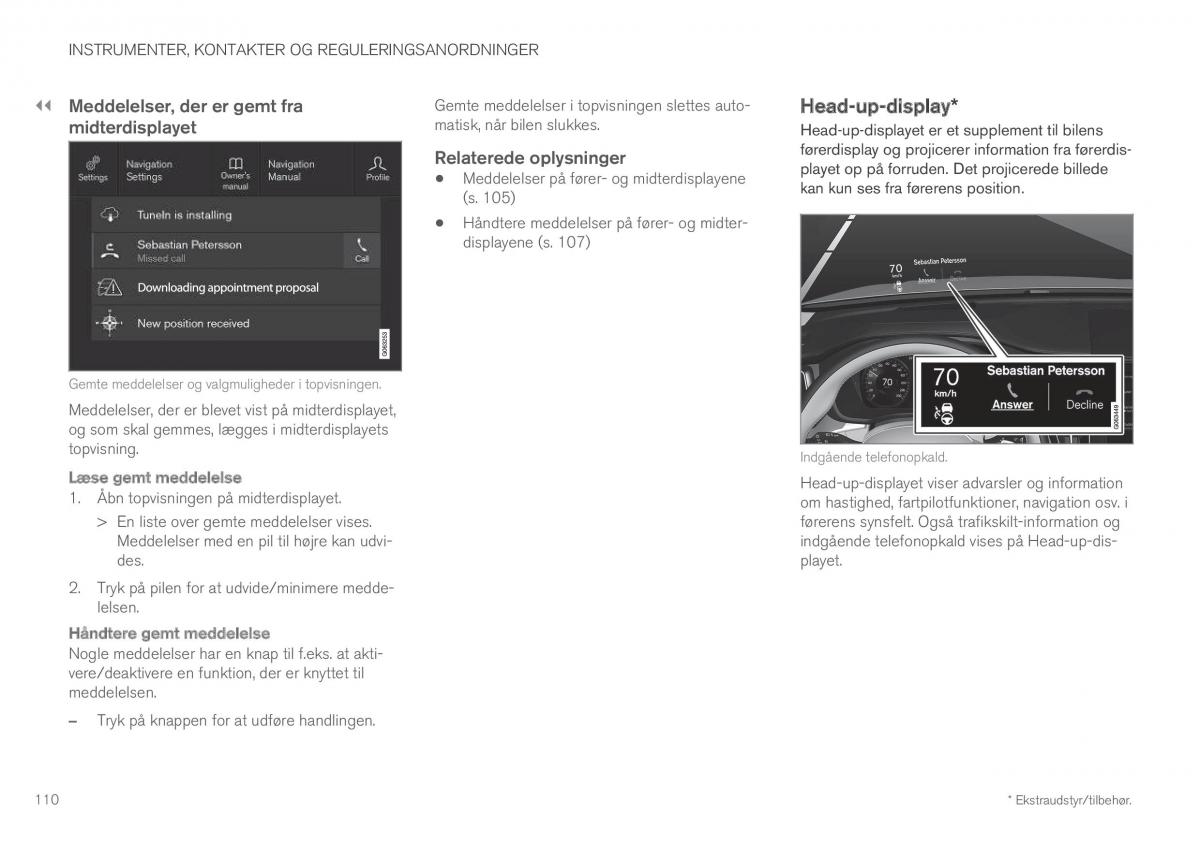 Volvo XC60 II 2 Bilens instruktionsbog / page 112