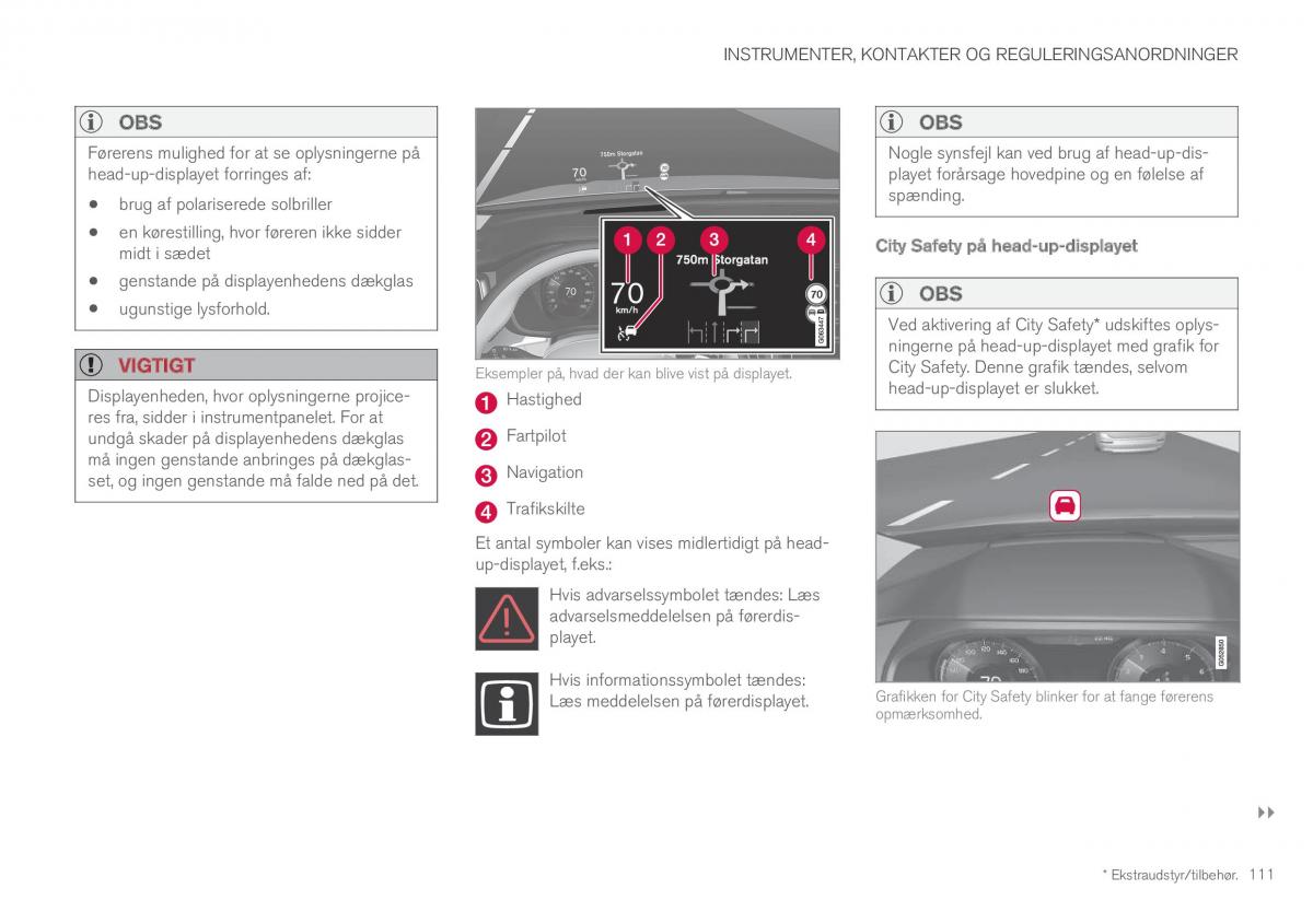 Volvo XC60 II 2 Bilens instruktionsbog / page 113