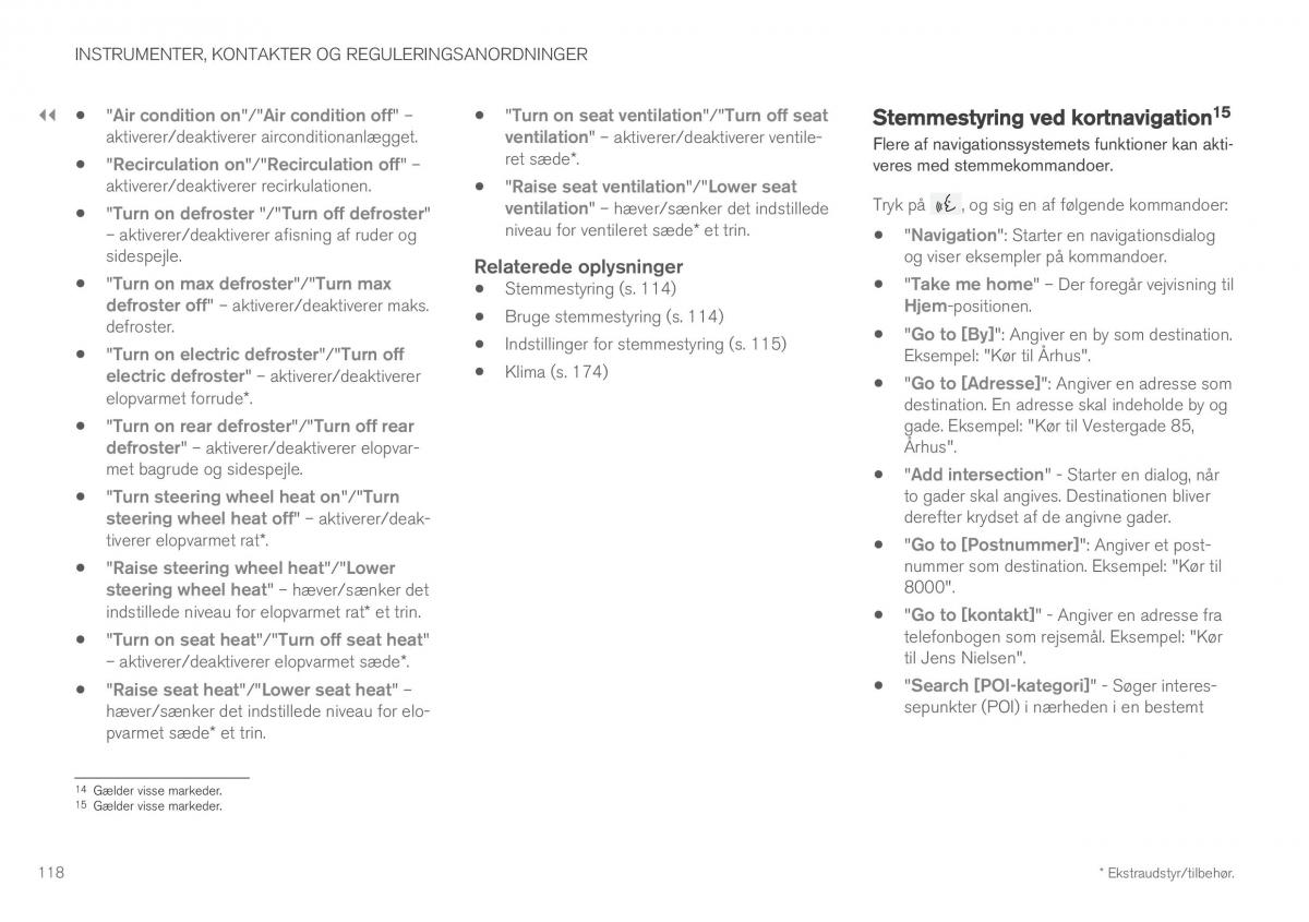 Volvo XC60 II 2 Bilens instruktionsbog / page 120