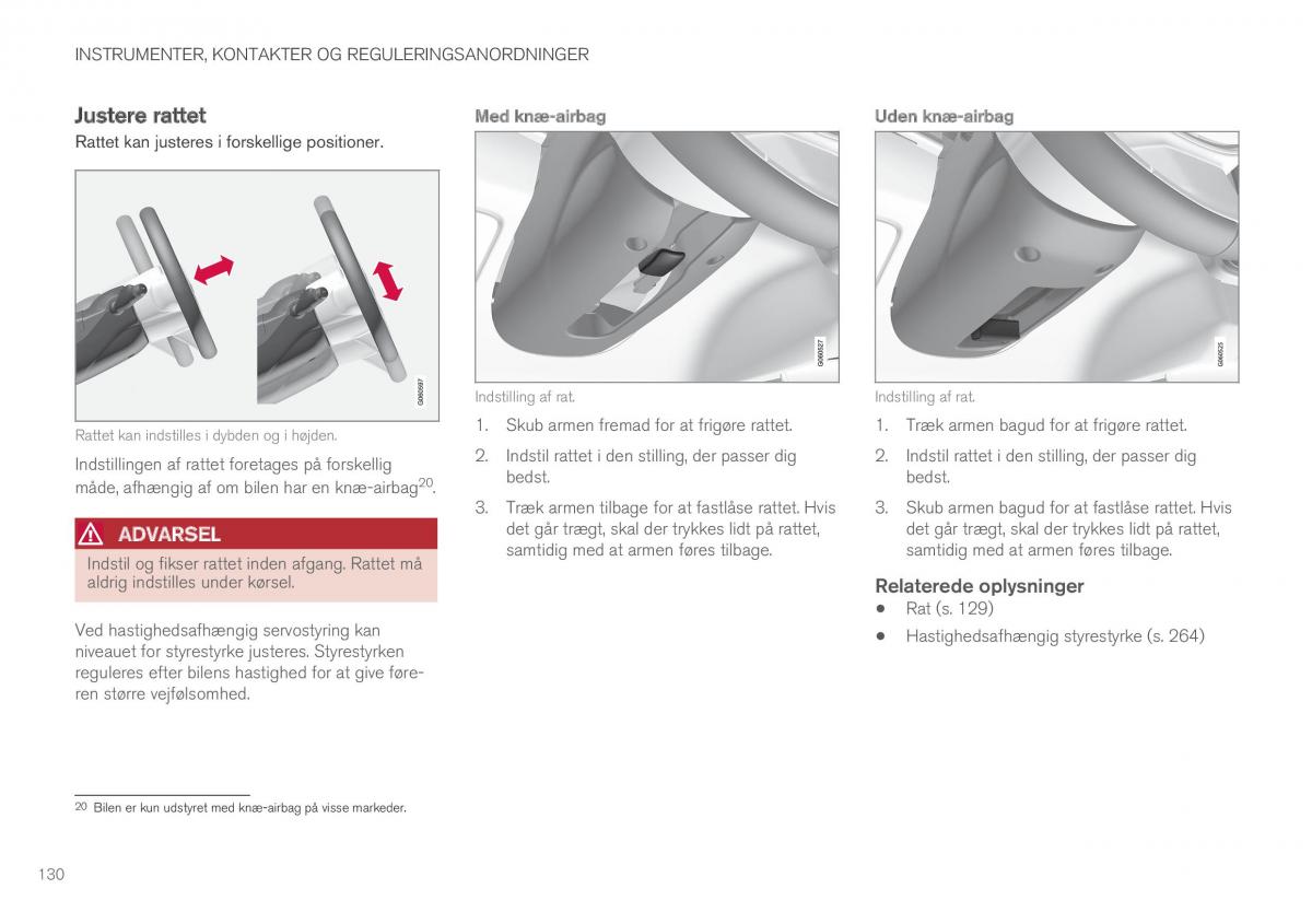 Volvo XC60 II 2 Bilens instruktionsbog / page 132