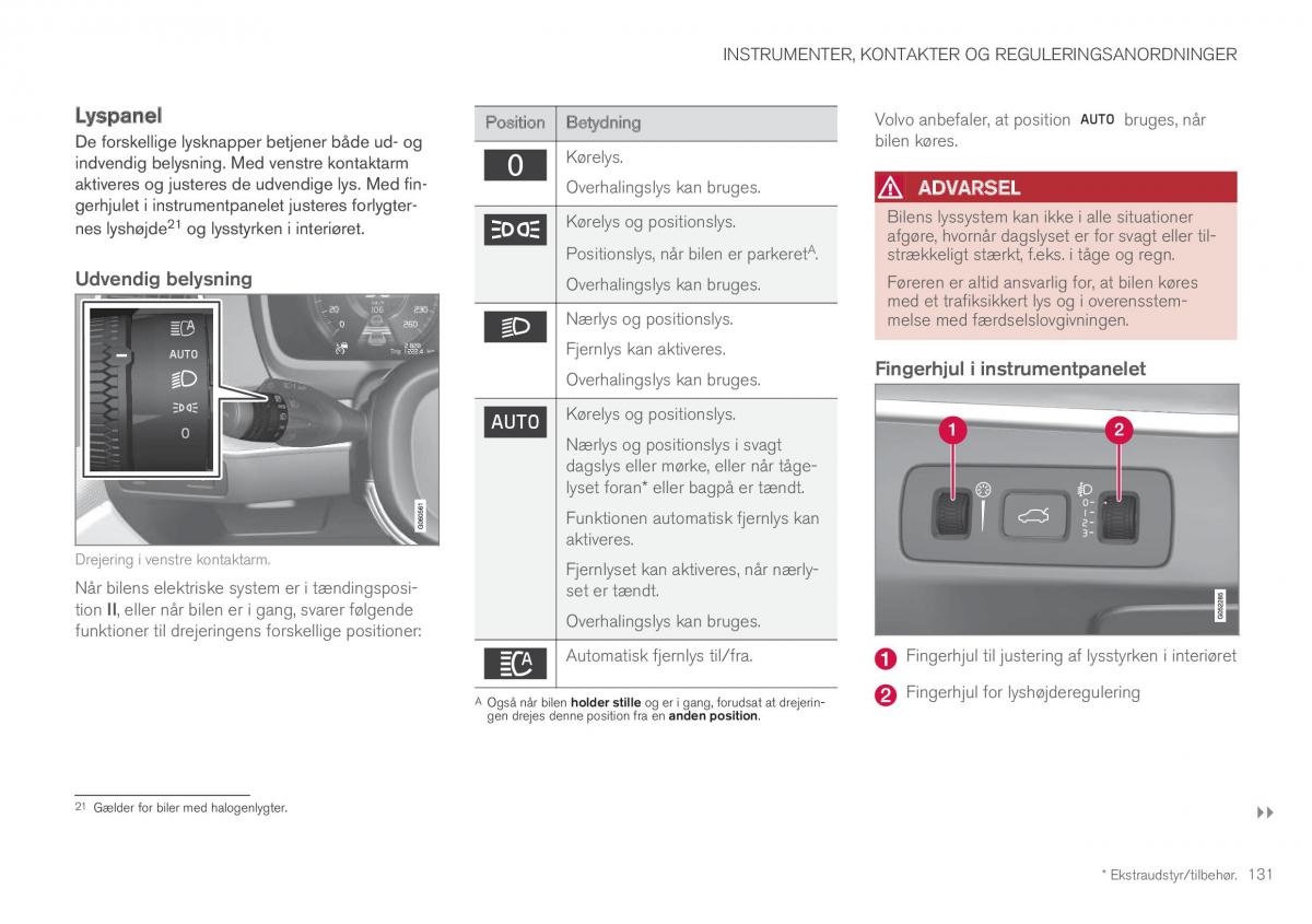 Volvo XC60 II 2 Bilens instruktionsbog / page 133