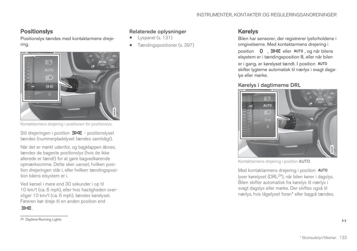 Volvo XC60 II 2 Bilens instruktionsbog / page 135