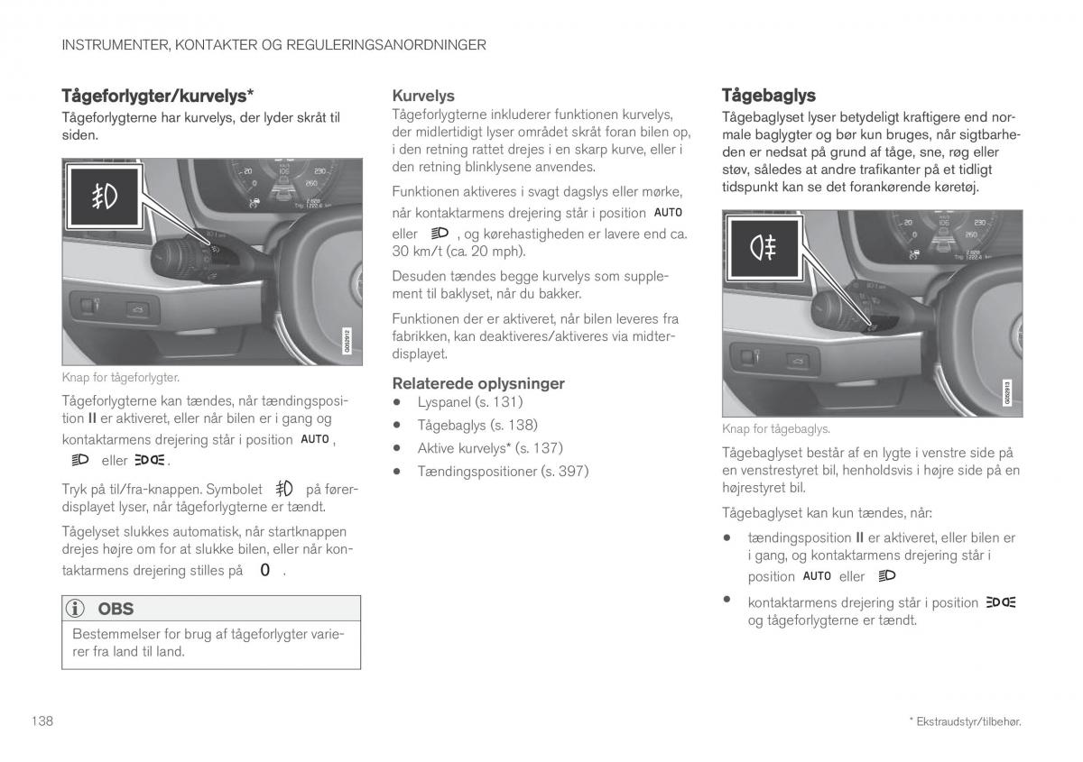 Volvo XC60 II 2 Bilens instruktionsbog / page 140