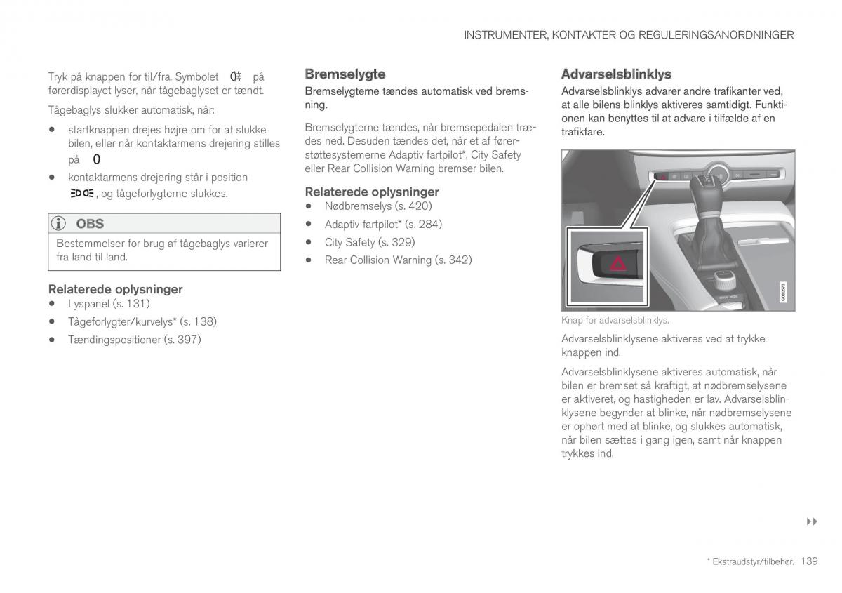 Volvo XC60 II 2 Bilens instruktionsbog / page 141