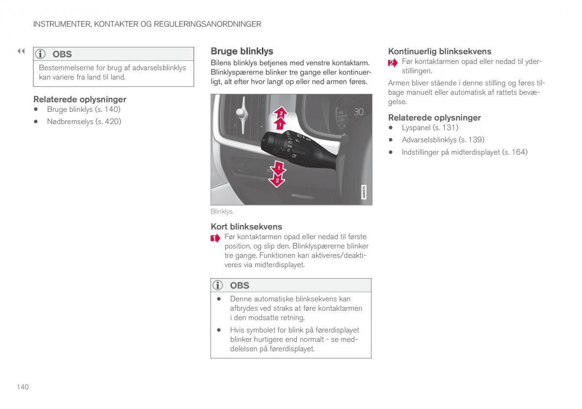 Volvo XC60 II 2 Bilens instruktionsbog / page 142