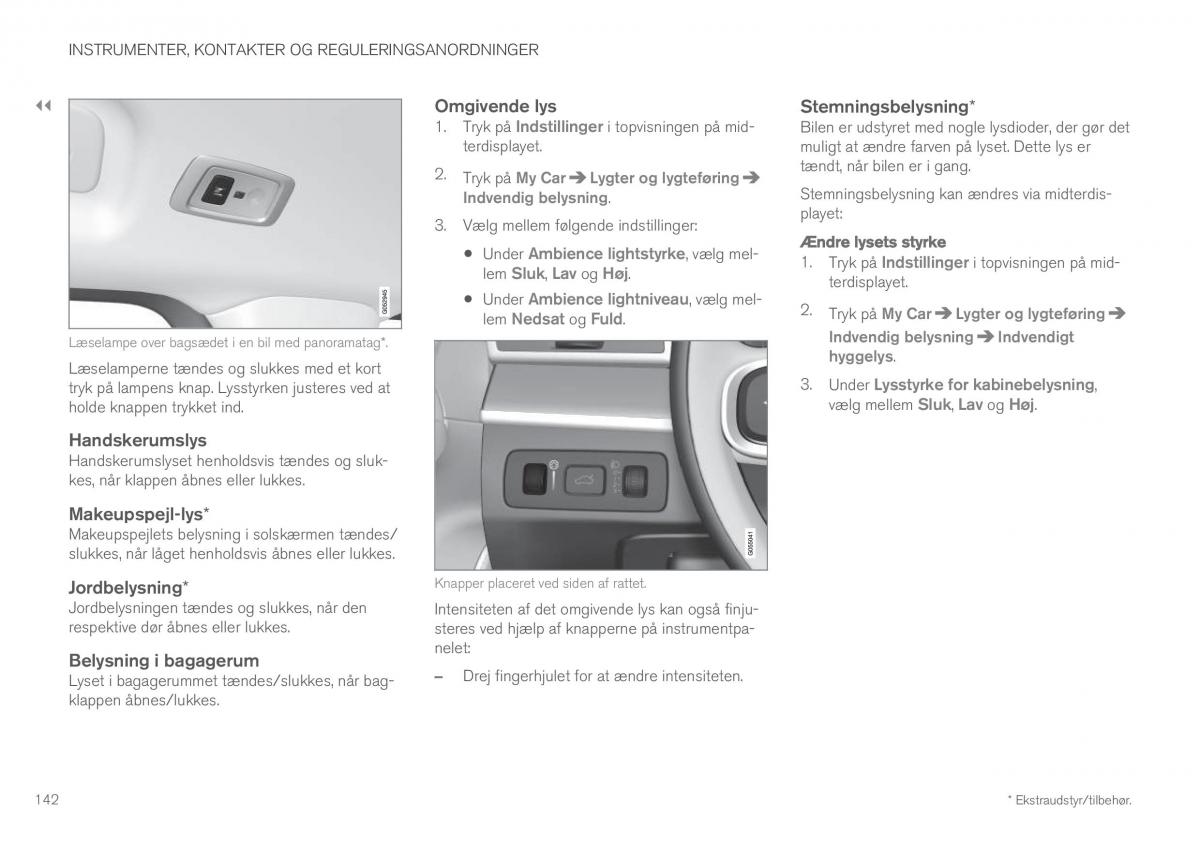 Volvo XC60 II 2 Bilens instruktionsbog / page 144