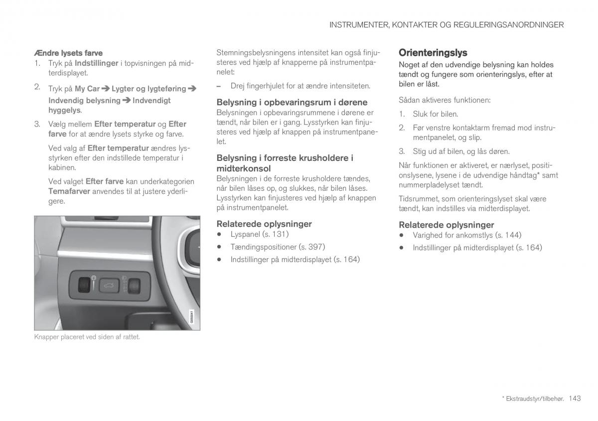 Volvo XC60 II 2 Bilens instruktionsbog / page 145