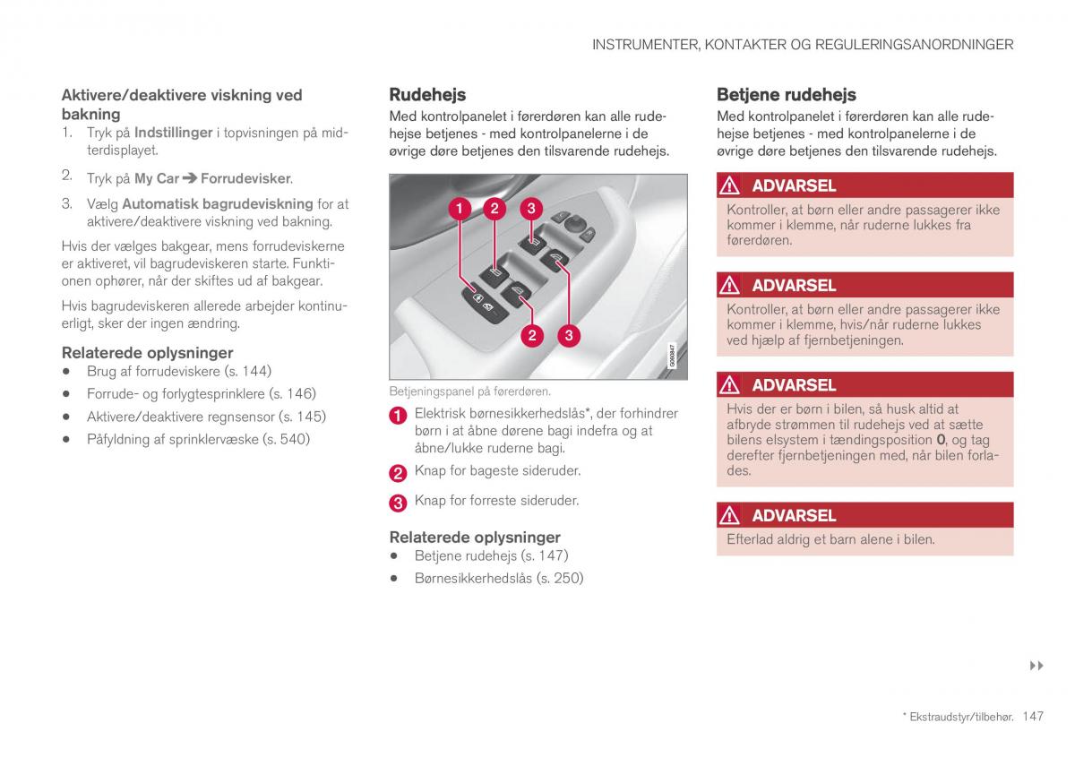 Volvo XC60 II 2 Bilens instruktionsbog / page 149