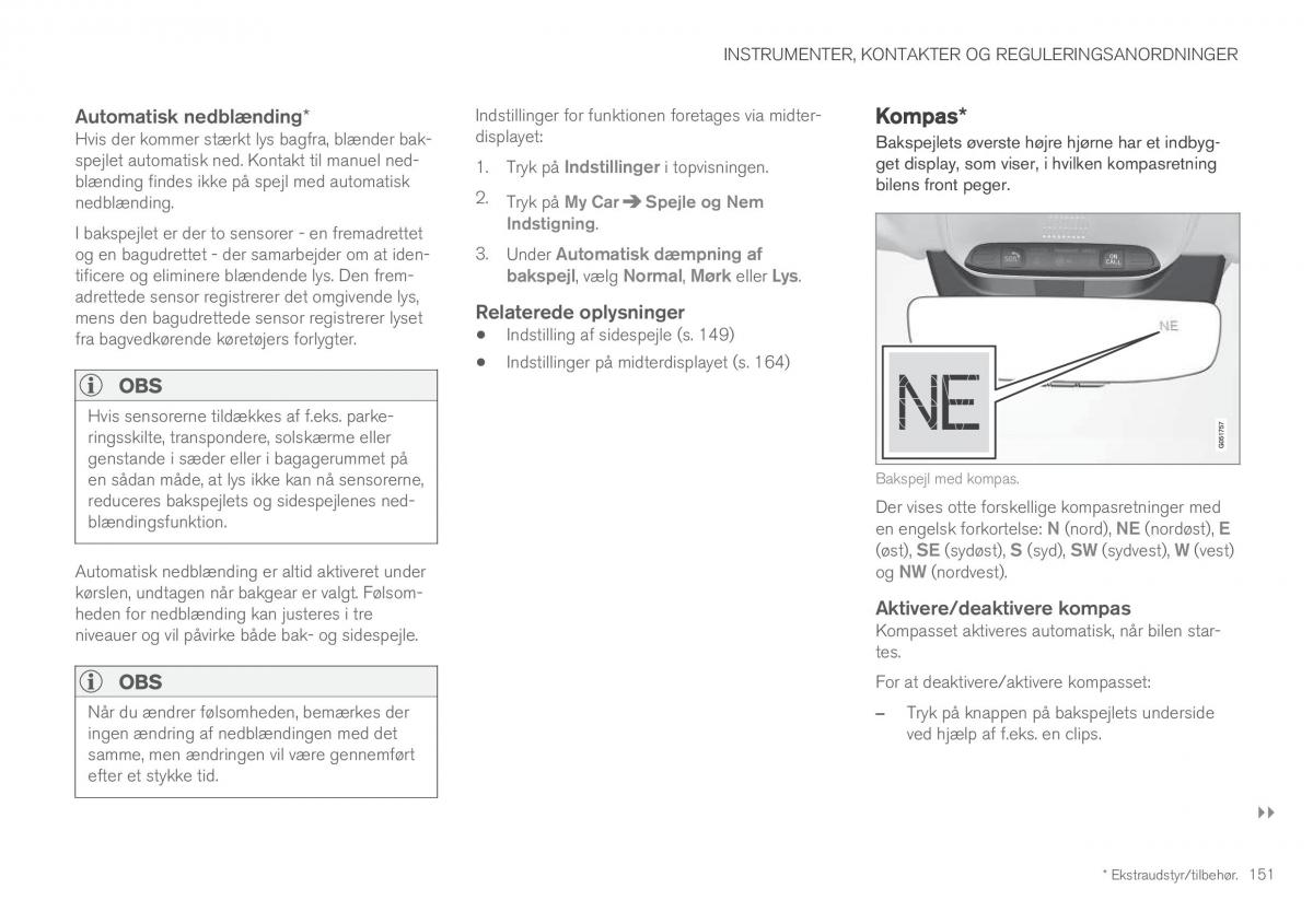 Volvo XC60 II 2 Bilens instruktionsbog / page 153