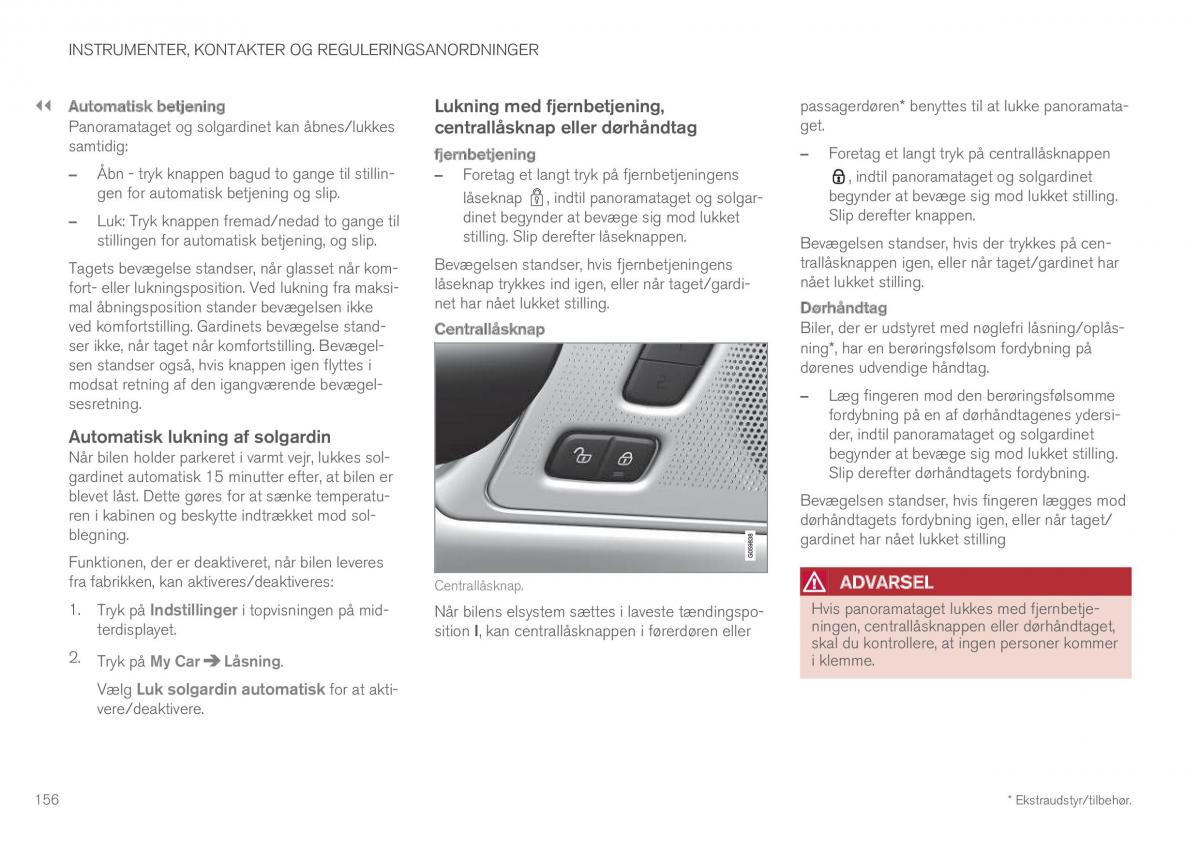 Volvo XC60 II 2 Bilens instruktionsbog / page 158