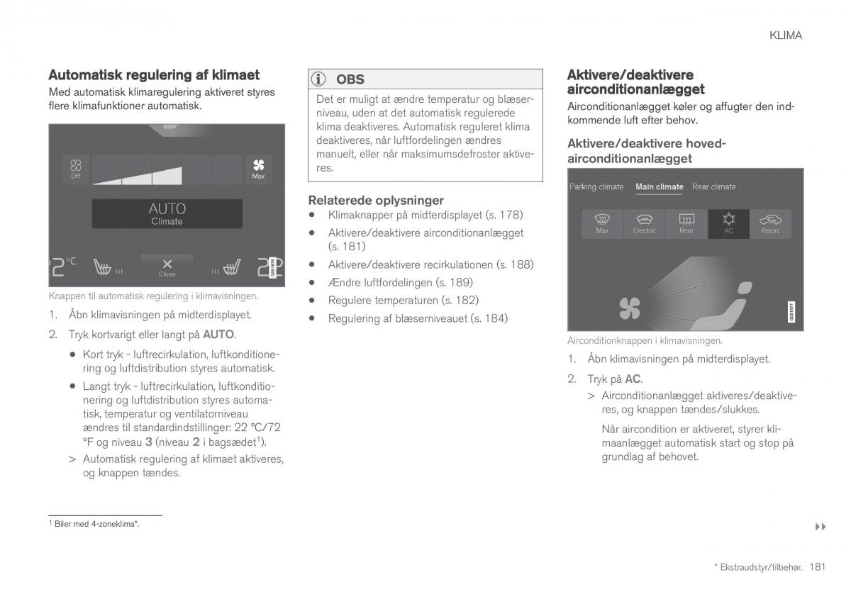 Volvo XC60 II 2 Bilens instruktionsbog / page 183