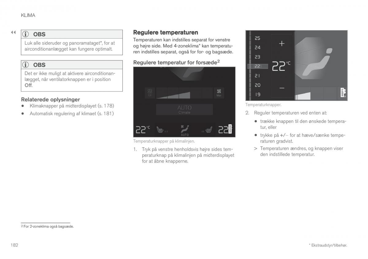 Volvo XC60 II 2 Bilens instruktionsbog / page 184