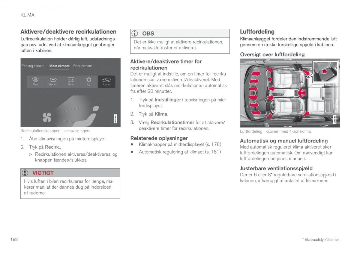 Volvo XC60 II 2 Bilens instruktionsbog / page 190