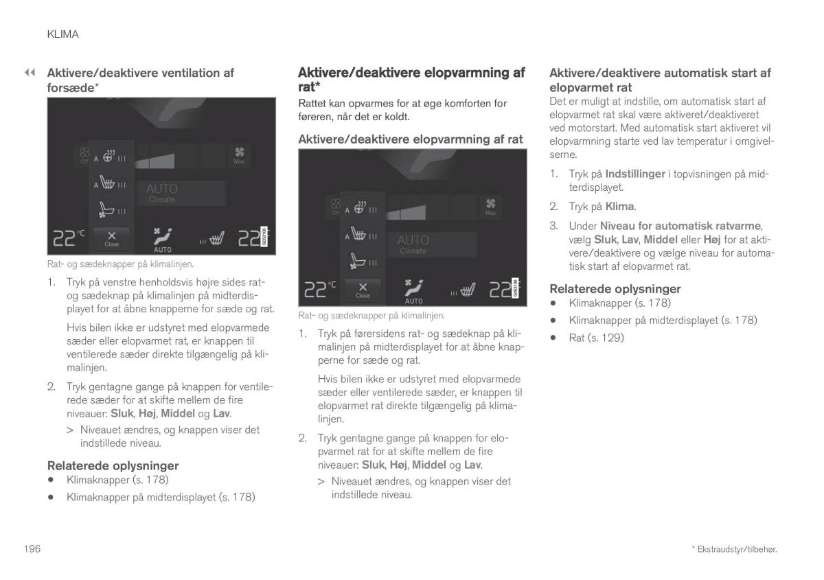 Volvo XC60 II 2 Bilens instruktionsbog / page 198