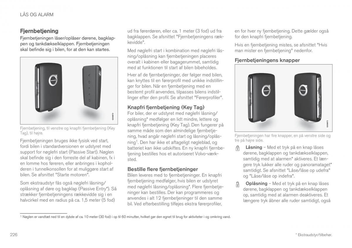 Volvo XC60 II 2 Bilens instruktionsbog / page 228