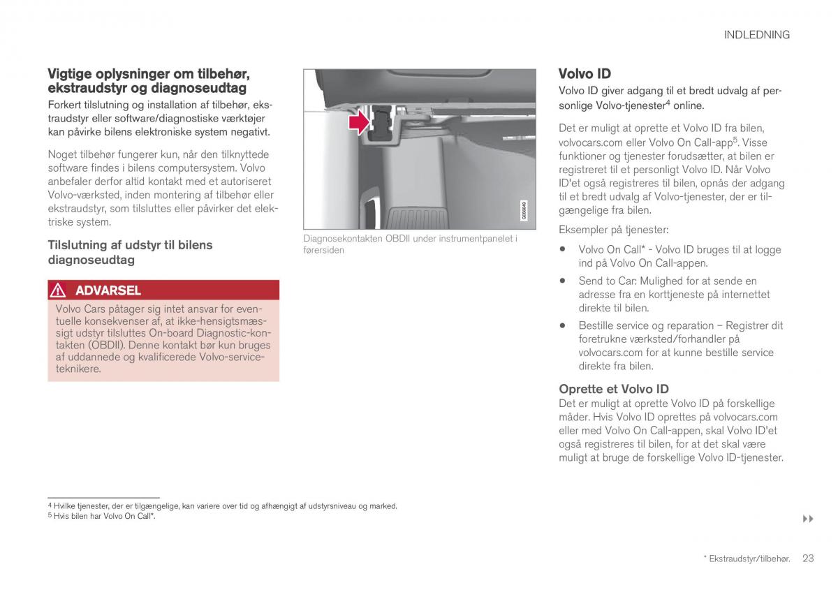 Volvo XC60 II 2 Bilens instruktionsbog / page 25