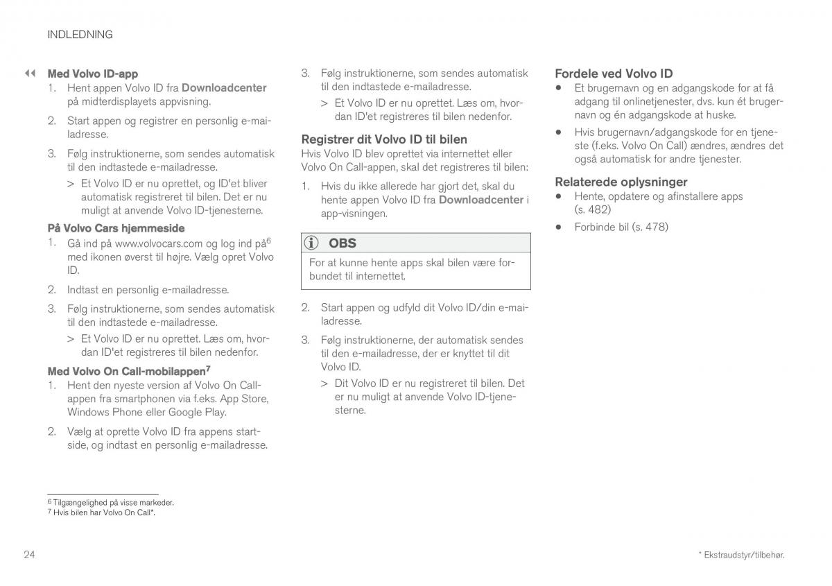 Volvo XC60 II 2 Bilens instruktionsbog / page 26