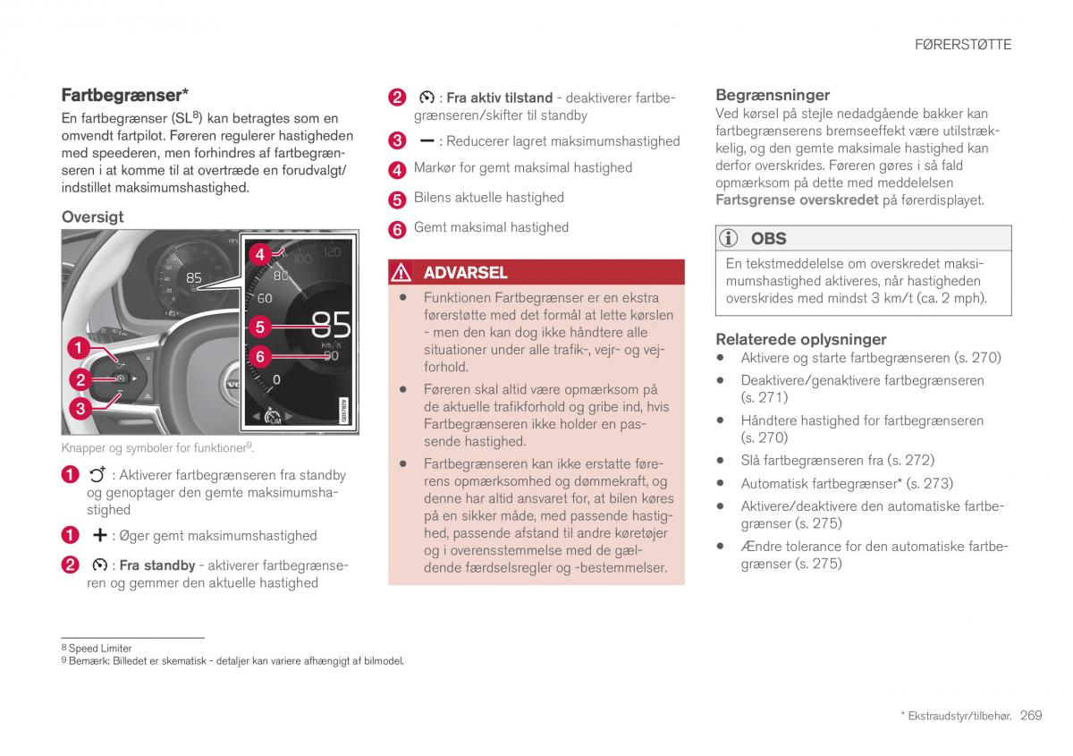 Volvo XC60 II 2 Bilens instruktionsbog / page 271