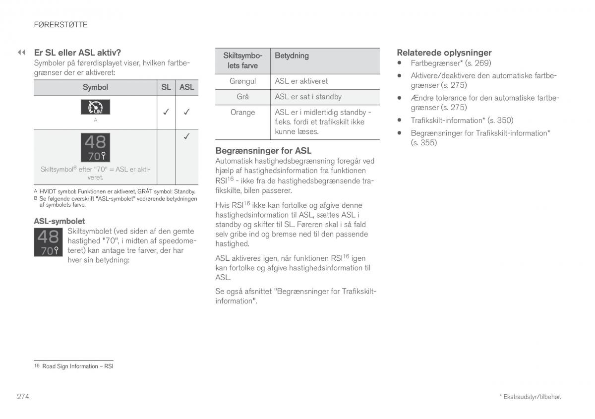 Volvo XC60 II 2 Bilens instruktionsbog / page 276