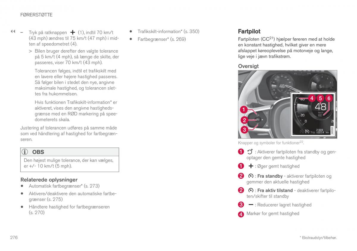 Volvo XC60 II 2 Bilens instruktionsbog / page 278