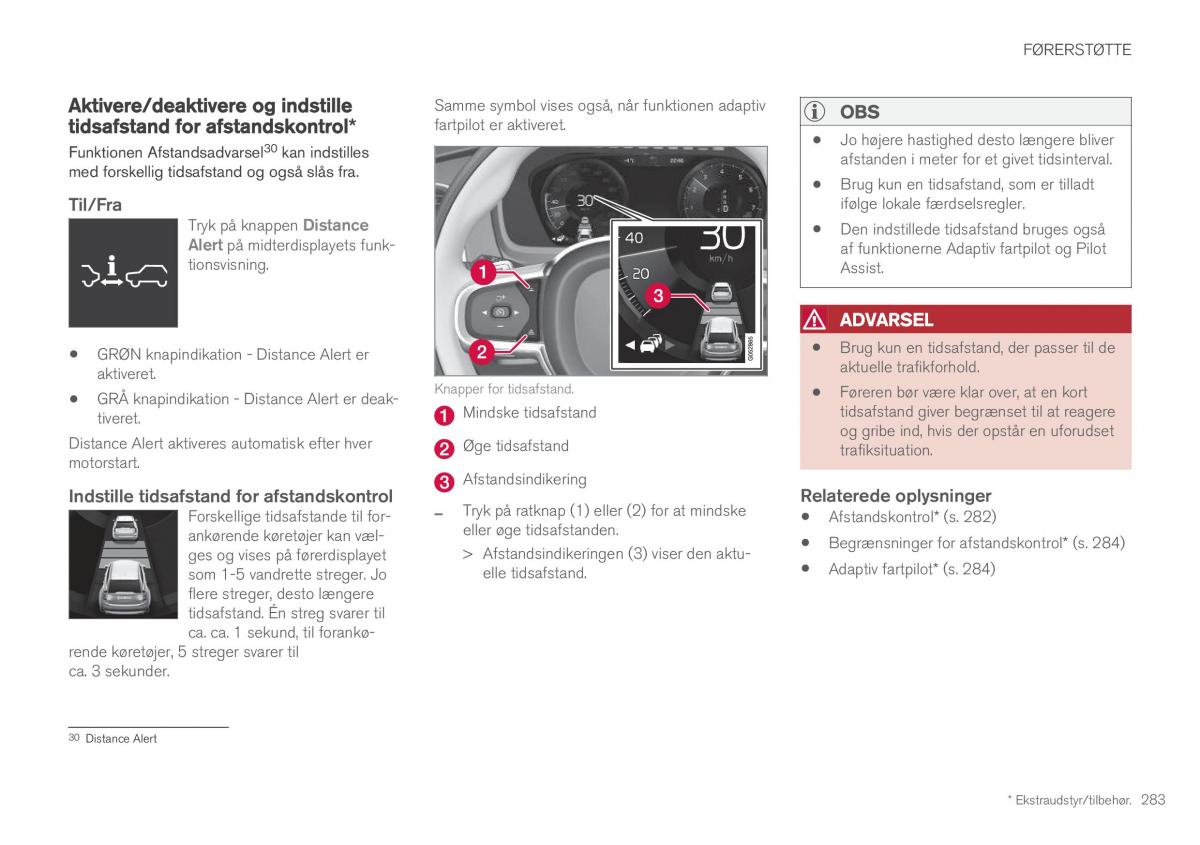 Volvo XC60 II 2 Bilens instruktionsbog / page 285