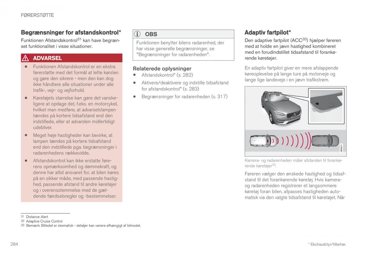 Volvo XC60 II 2 Bilens instruktionsbog / page 286